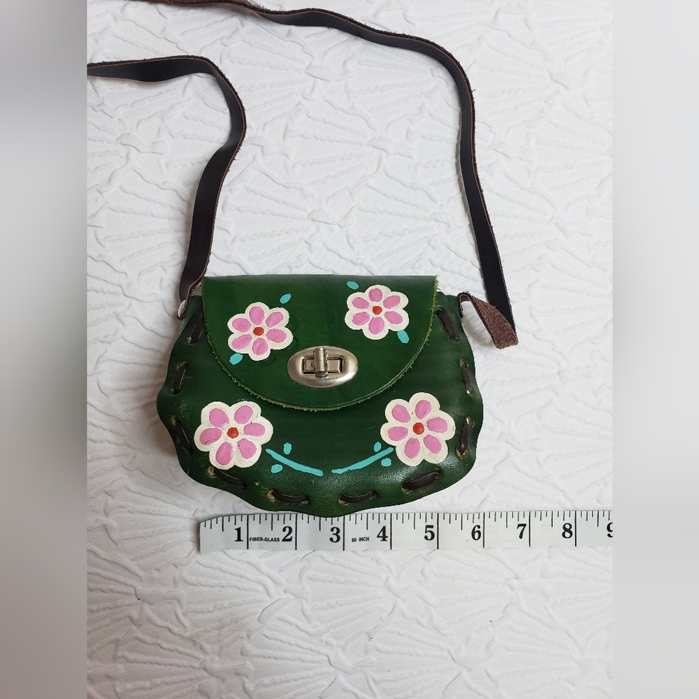 Small Mexican leather bag